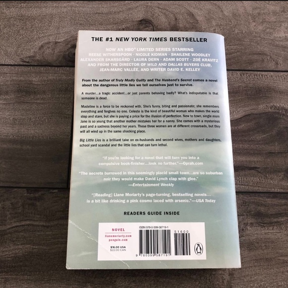 Choose 3 books/$15 - Big Little Lies by Liane Moriarty - Picture 2 of 3